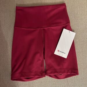 lululemon athletica Women's Magenta Smoke Wunder Train High-Rise Shorts-6"